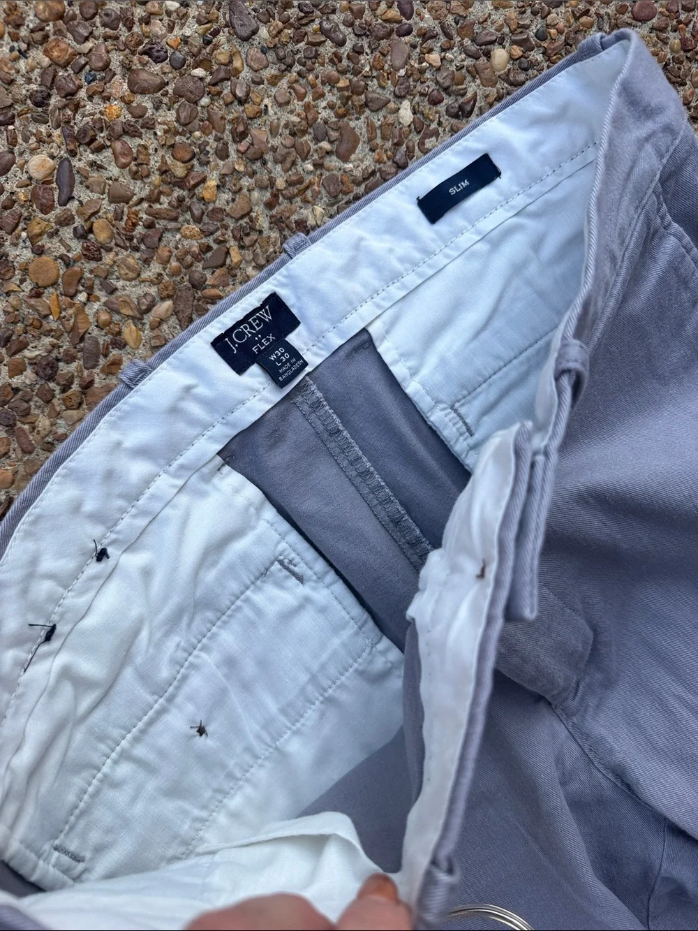 J. Crew Light GREY Men's Stretch FLEX W30 L30 Chinos